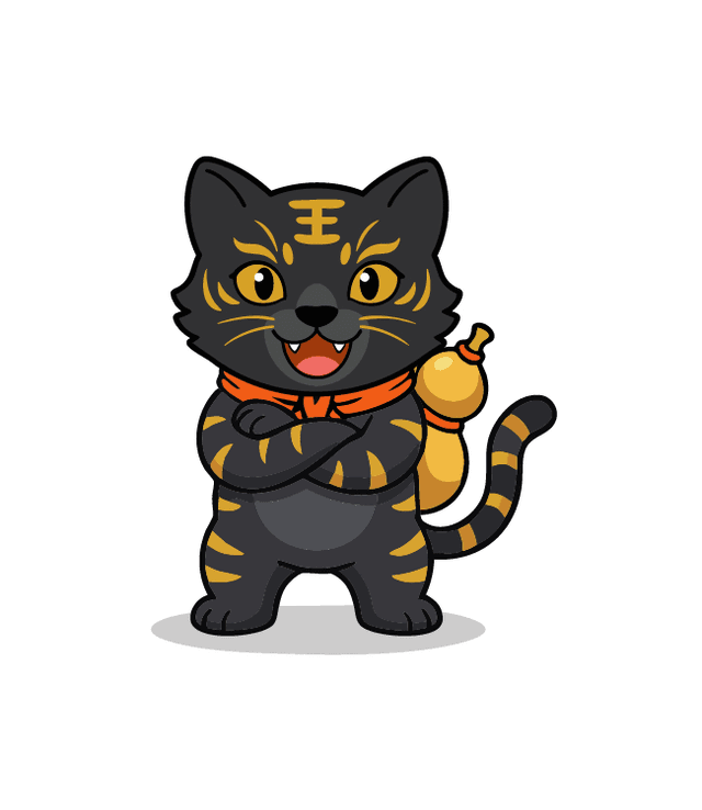 黑金虎爺 — 本站吉祥物